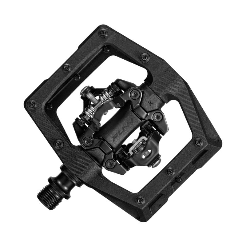 Pedały RIPPER2 z aluminium czarne - SPD/SPD 90x100x17mm