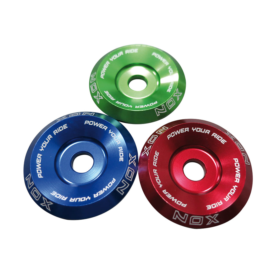 Korek cięgna sterującego średnica: 31,8mm z aluminium niebieski - blister