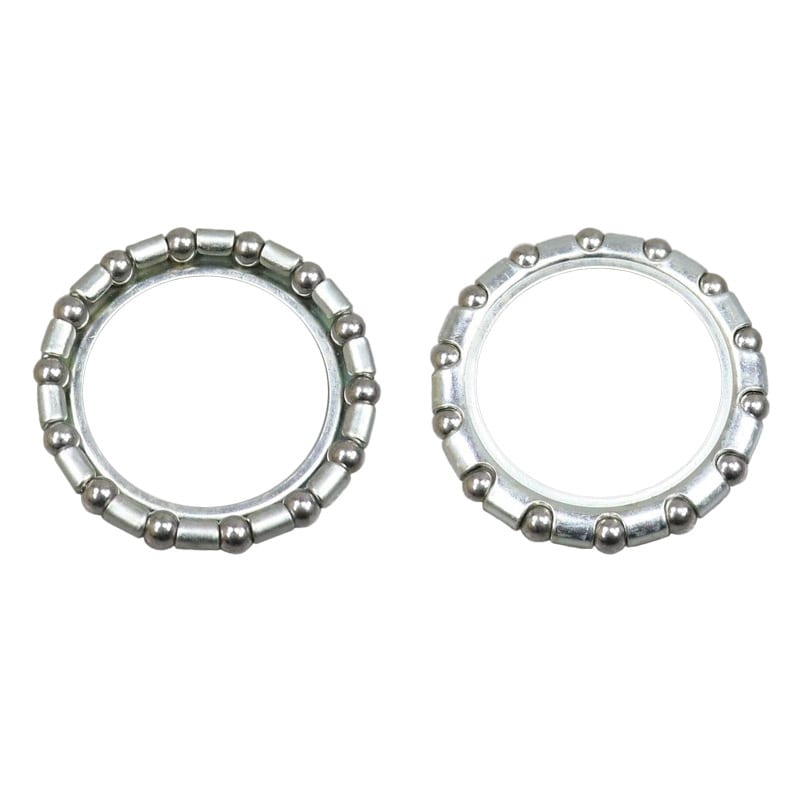 Koszyk łożysk kulkowych steru 5/32" x 14B (34mm) Srebrny z podkładką (OEM 20 sztuk)