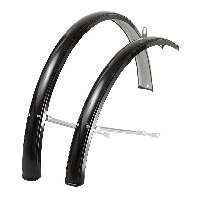 Garde-boue 26" PAYS-BAS en acier peint noir (paire)