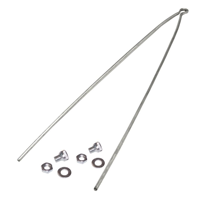 KIT doppelt verzinkte Kotflügelstreben + Klemme für Fahrrad R