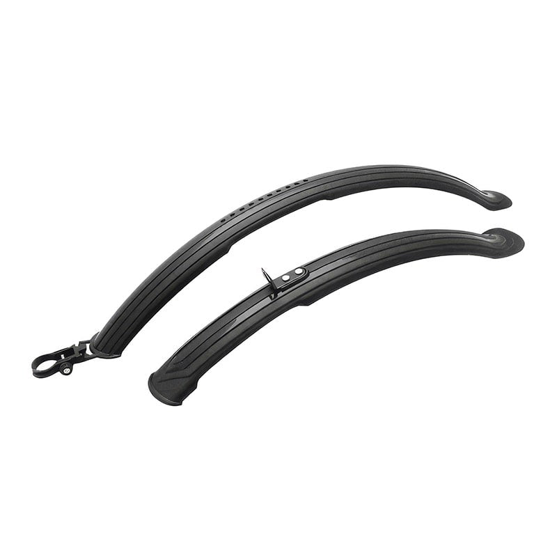 Kotflügel 24/26" MTB vorne + hinten aus schwarzem Kunststoff (Paar)