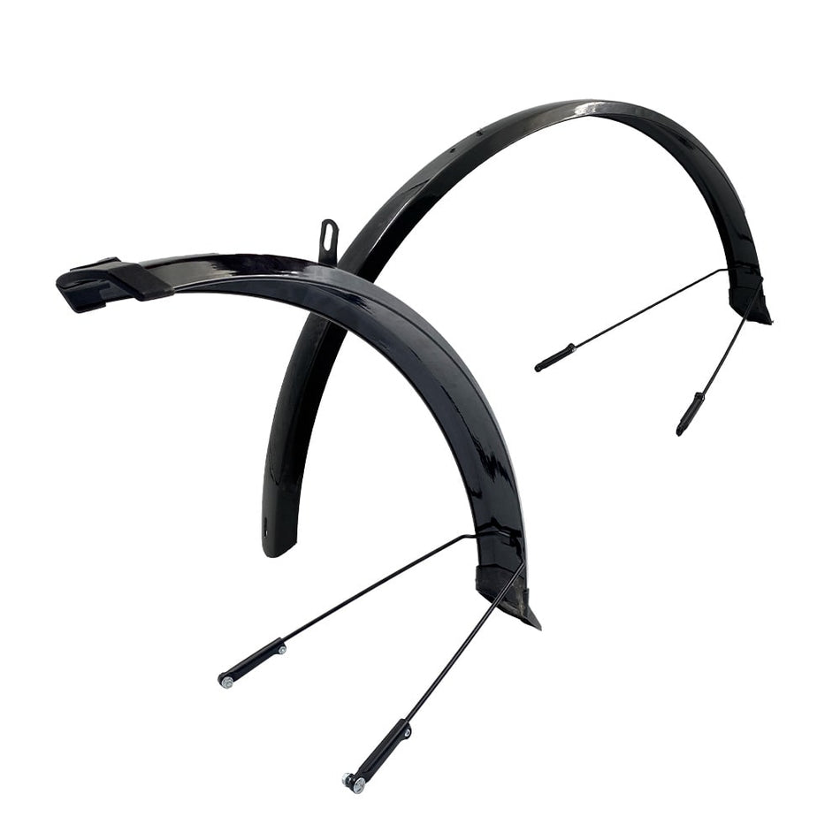 Schutzblech 26" x 53mm CTB aus schwarzem Kunststoff (Paar)