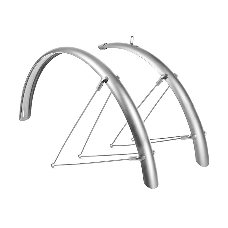 Schutzblech 28" x L36mm CONDORINO Silber - Schnellbefestigung (Paar)