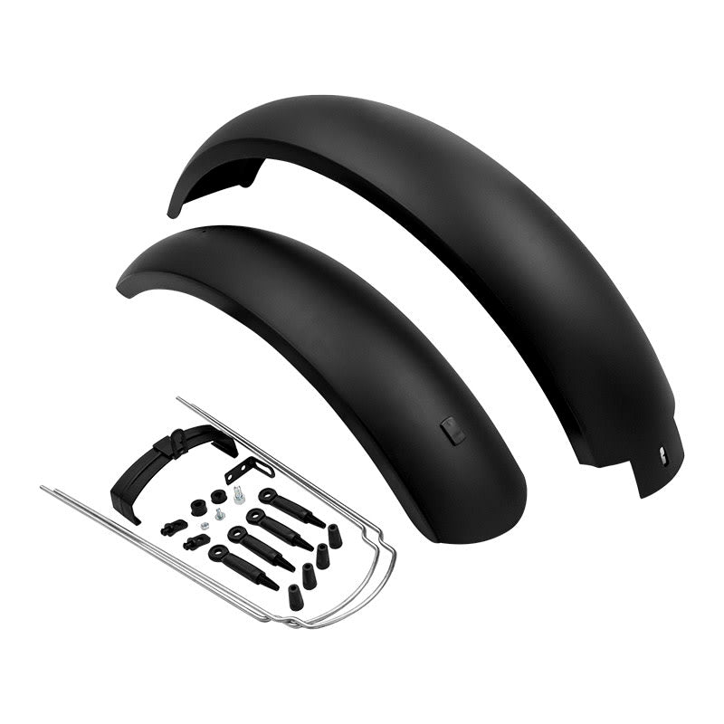 Garde-boues 20" FAT BIKE en plastique noir (paire) + tiges incluses