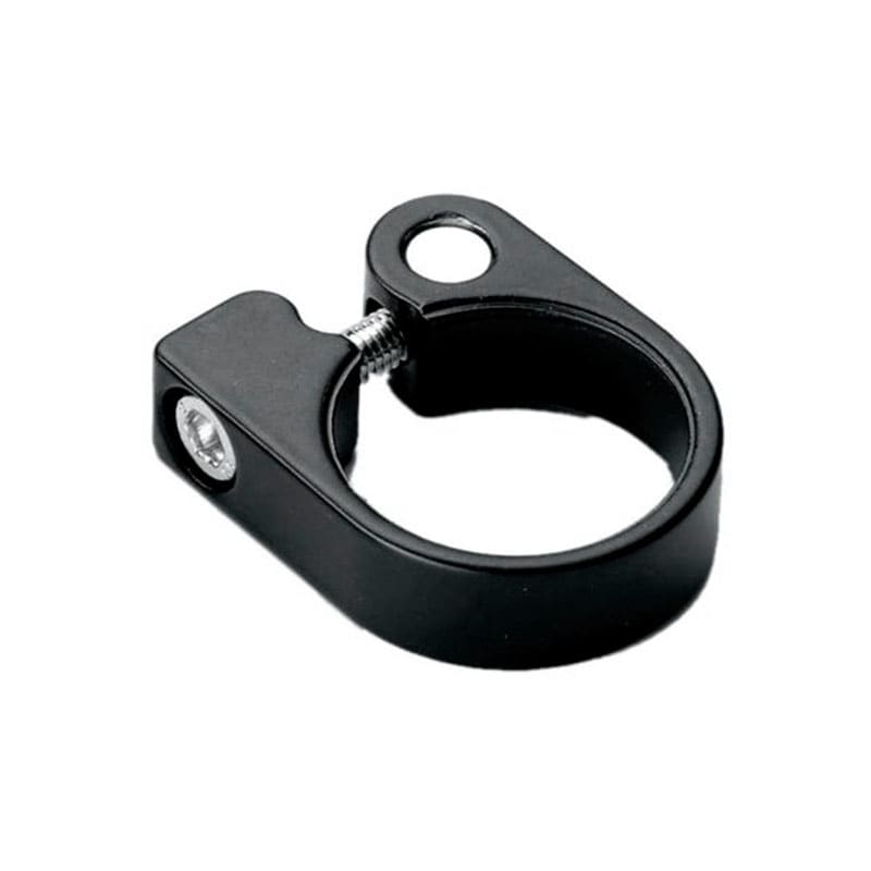 Sattelklemmring 31,8mm MTB/ROAD aus schwarzem Aluminium (OEM)