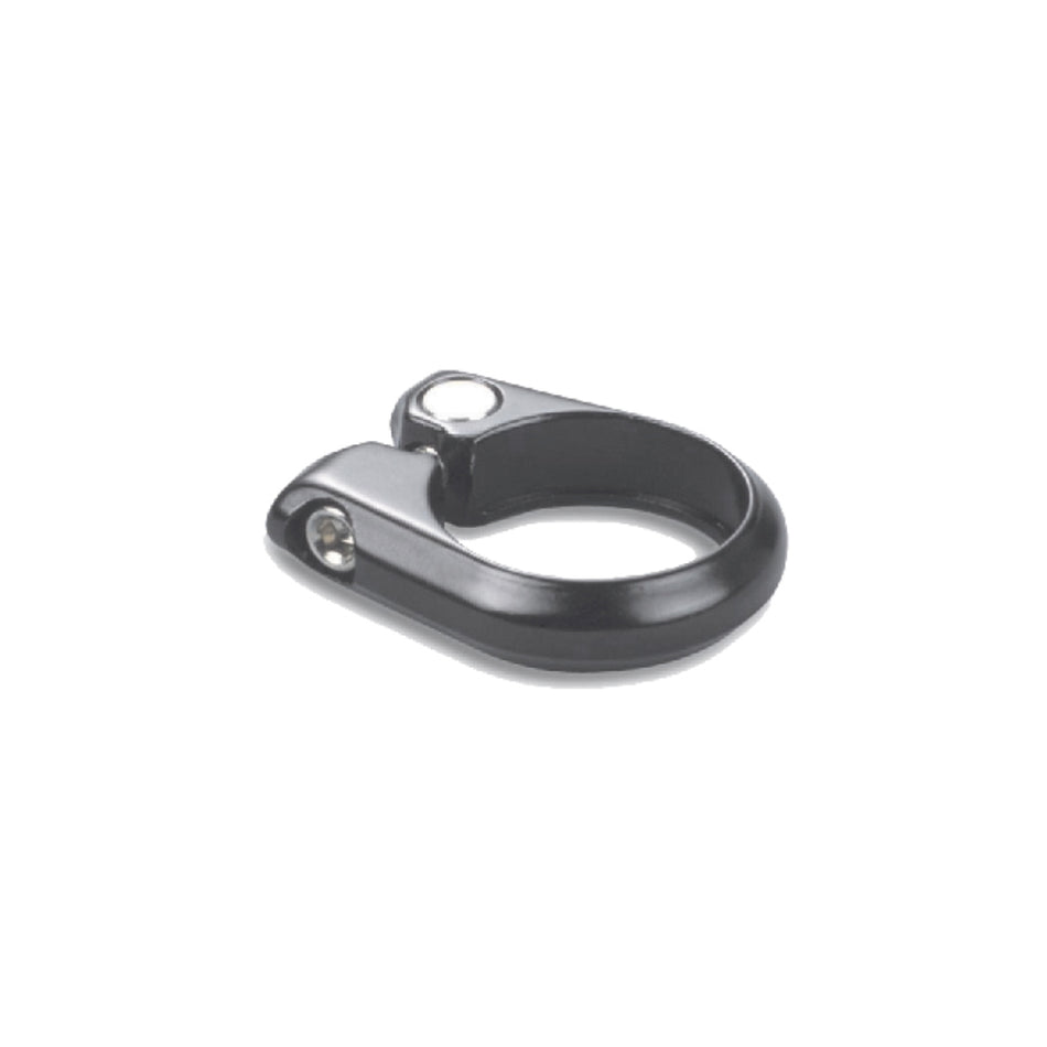 Sattelklemmring 31,8mm SLIM aus schwarzem Aluminium (OEM)