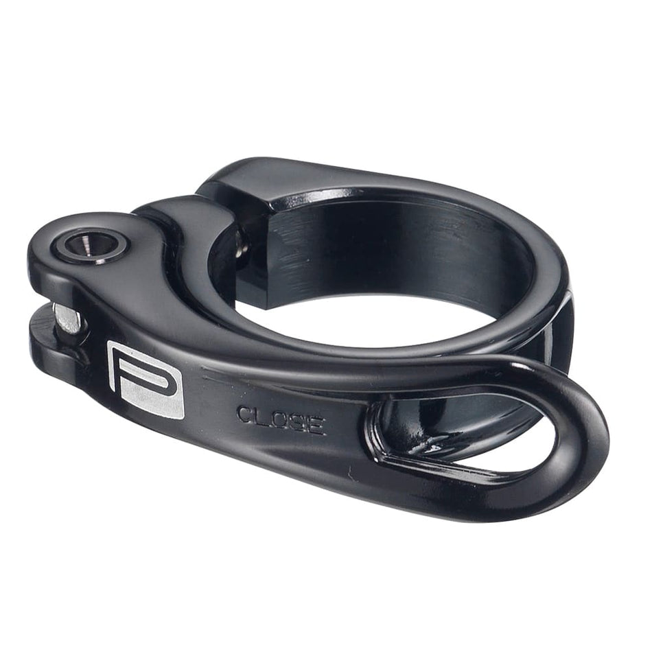 Sattelklemmring 31,8mm BIG LEVER aus schwarzem Aluminium (OEM 1 Stück)