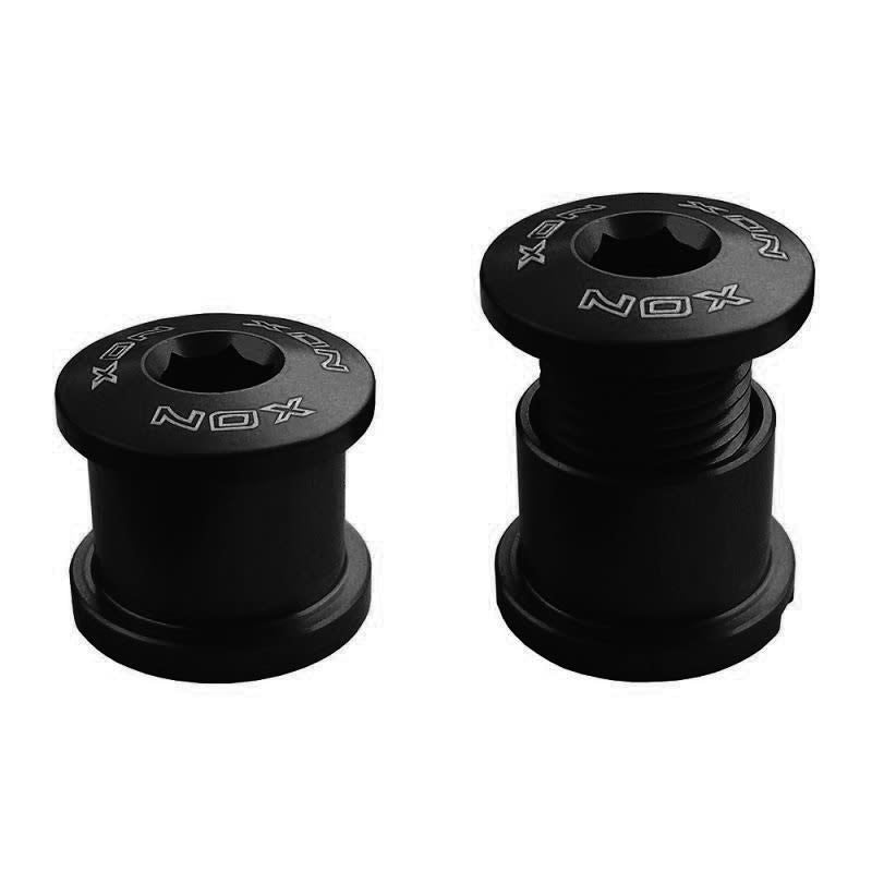 Schraube M8x6mm Dichtungsschließung aus schwarzem Aluminium - 4 Stück