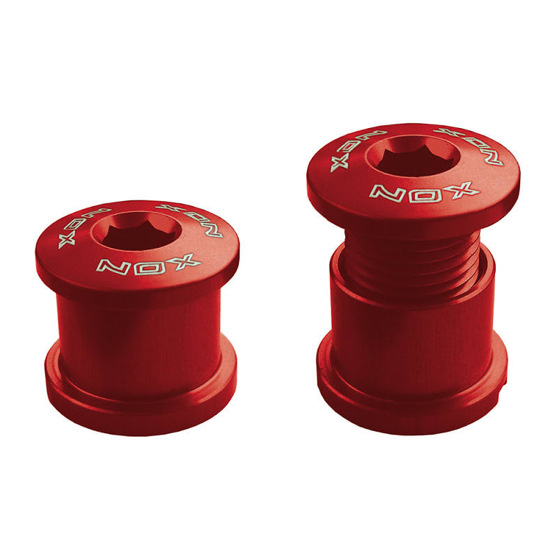 Vis M8x6mm Fermeture de Garniture en Aluminium Rouge - 4 Pièces