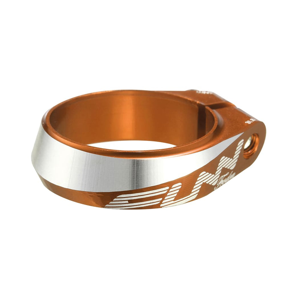 Sattelstützenklemme 34,9mm FRODON aus CNC-gefrästem Alloy 6061 Orange