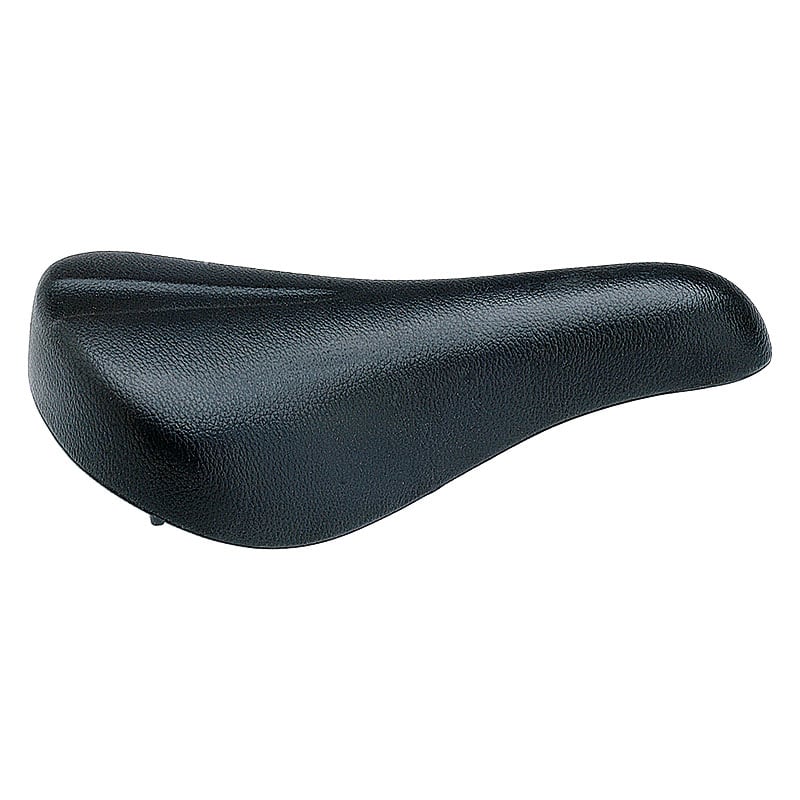 Sattel MTB Junior 12/14/16" 240x130mm aus schwarzem Polyurethan mit Klemme