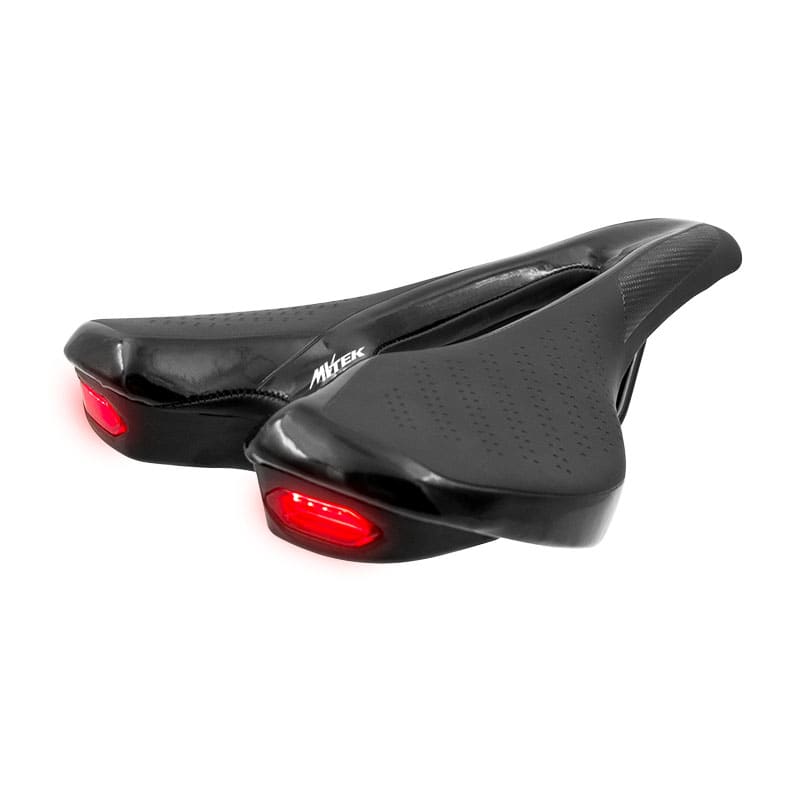 MTB-Sattel 155x255 mit USB-Lade-Rücklicht