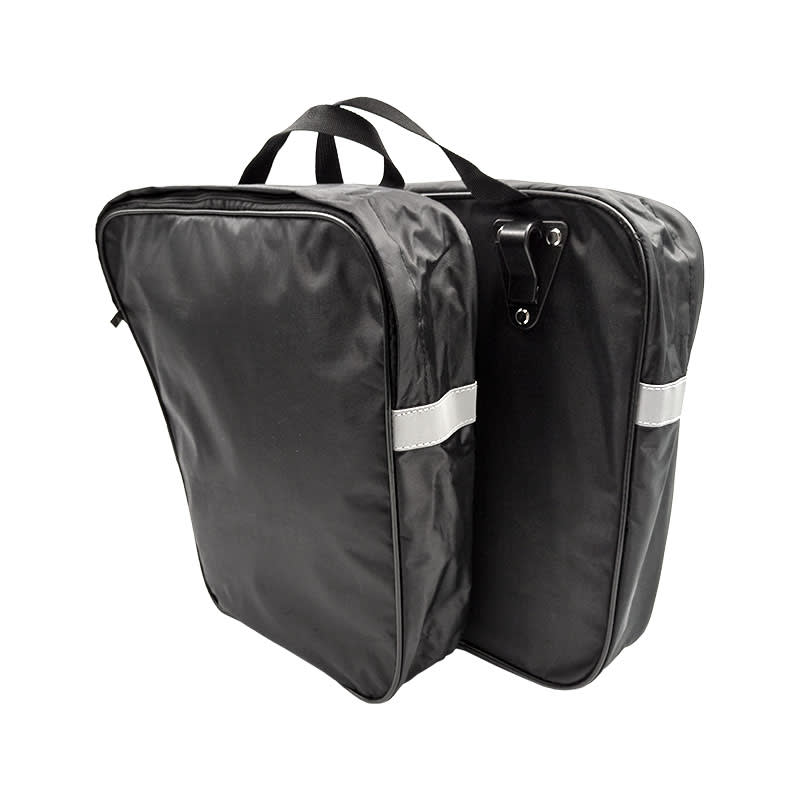 Torba boczna SPORT 20lt - 30/23x33x8cm nylonowa Czarny (Para)