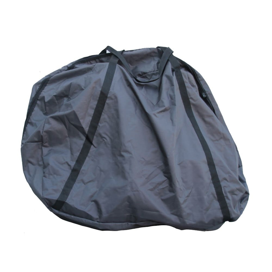 Faltbare Fahrradträgertasche mit Beutel Schwarz