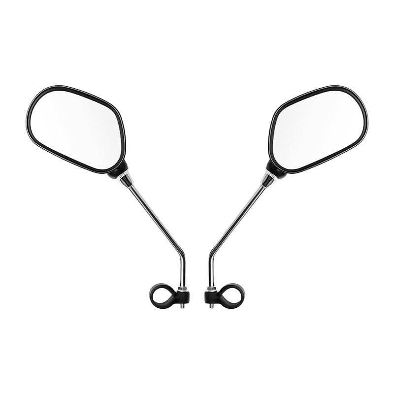 Ovaler Rückspiegel 100x65mm (Paar) Rechts+Links Schwarz