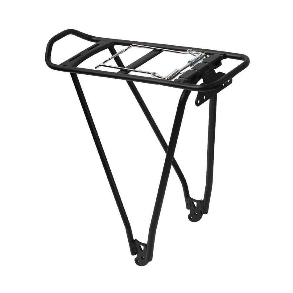 Hinterradgepäckträger LUX2 26/28" aus schwarzem Aluminium