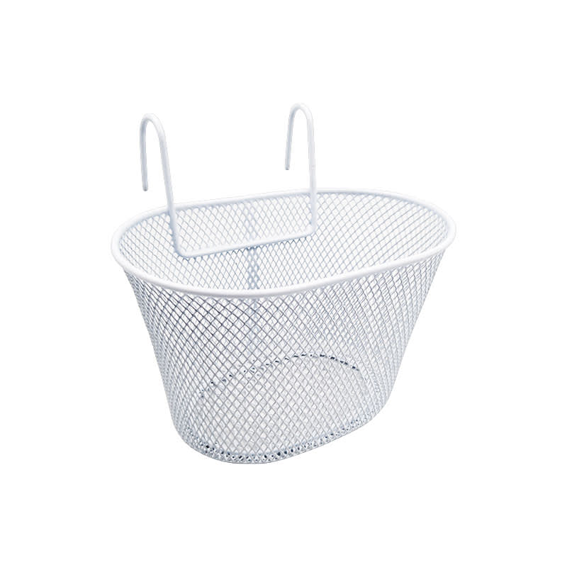 Cesta Bicicleta Junior 24x15x14cm en Acero Blanco