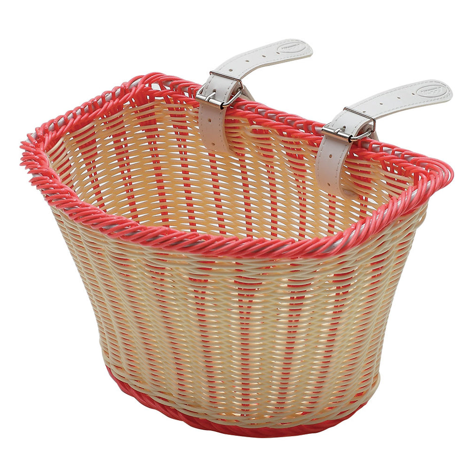 Cesta Bicicleta Junior 25x17x15cm en Plástico Rosa
