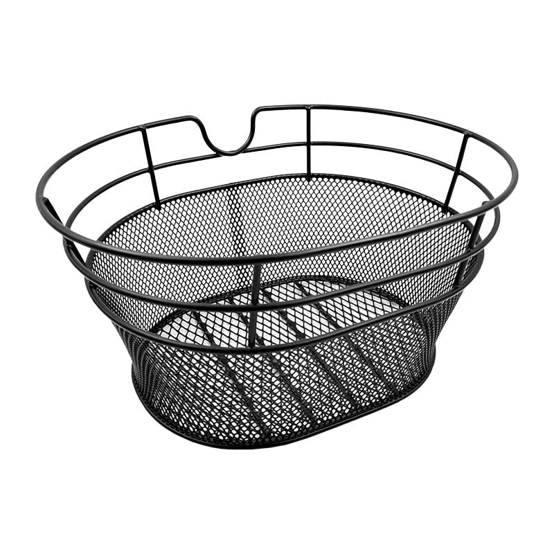 Vorderkorb Oval 28,5x19,5x39cm aus Stahl Variabelmaschig Schwarz