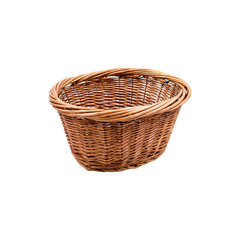 Vorderkorb Oval 36x30x20cm aus Weide Größe: Klein Braun
