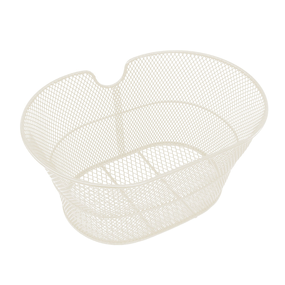 Vorderkorb Oval 30x18x39cm aus Stahl ohne Haken Creme
