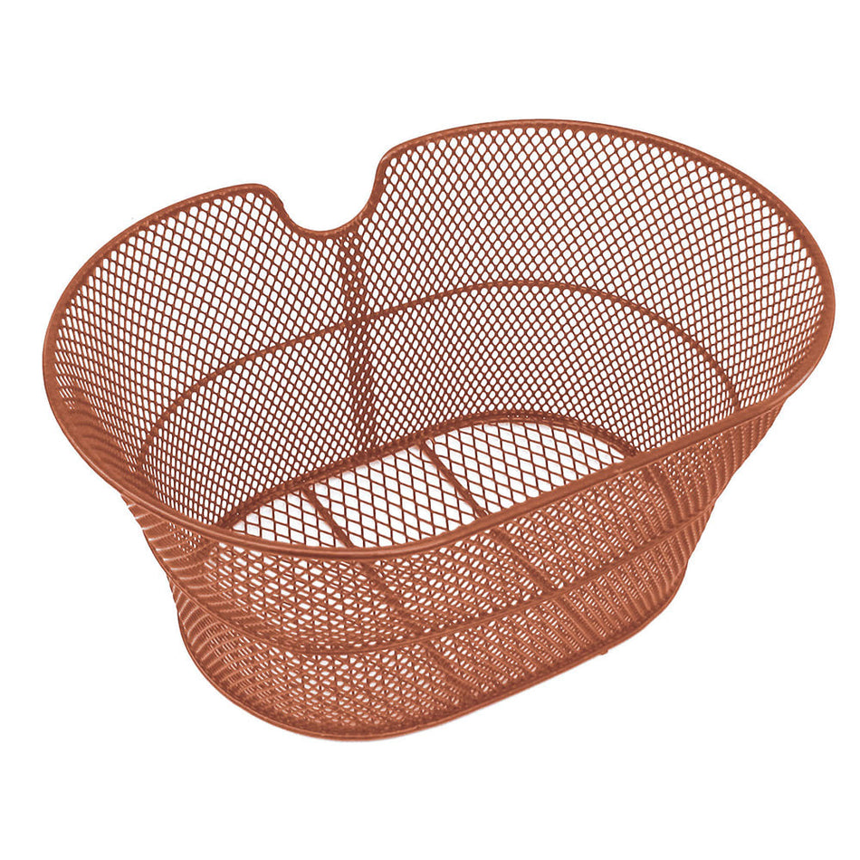 Vorderkorb Oval 30x18x39cm aus Stahl ohne Haken Braun