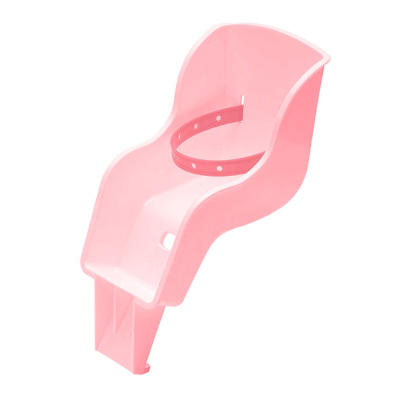 Puppenhalter Rosa - Befestigung am Rahmen mit Kabelbindern inklusive