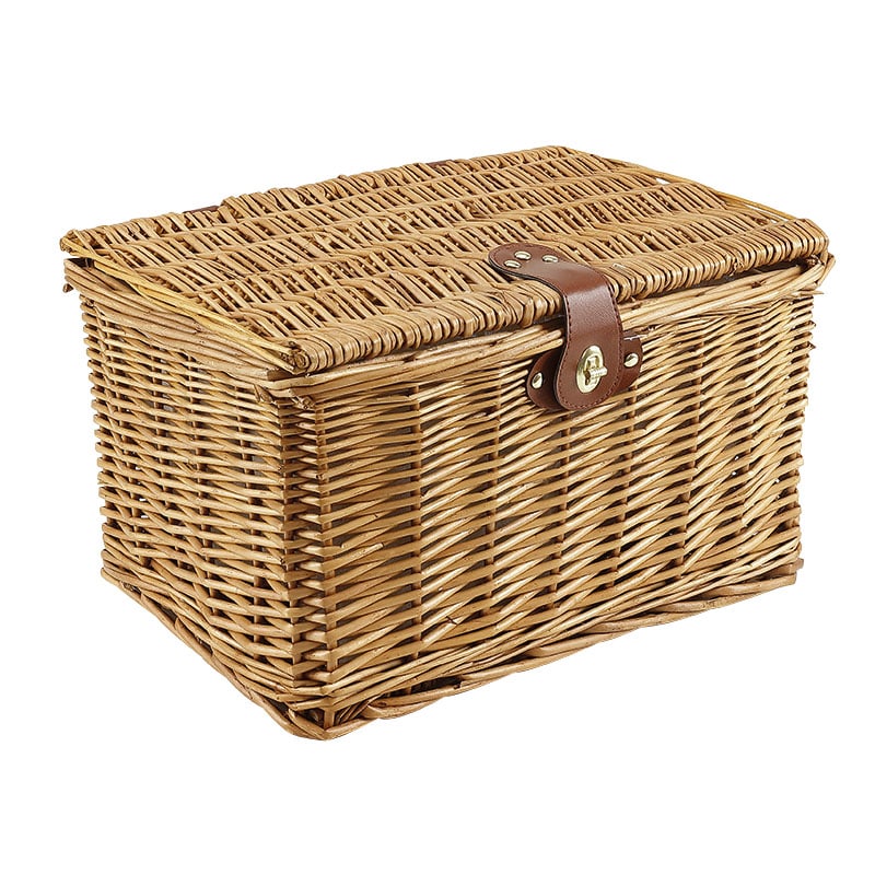 Vorder-/Hinterkorb 34x23x25cm Quadratisch aus Weide Braun