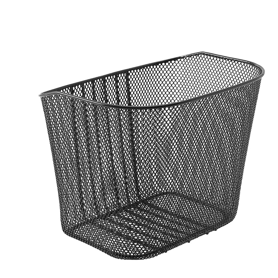 Vorderkorb Oval 35x25x25cm aus Stahl Feinmaschig Schwarz