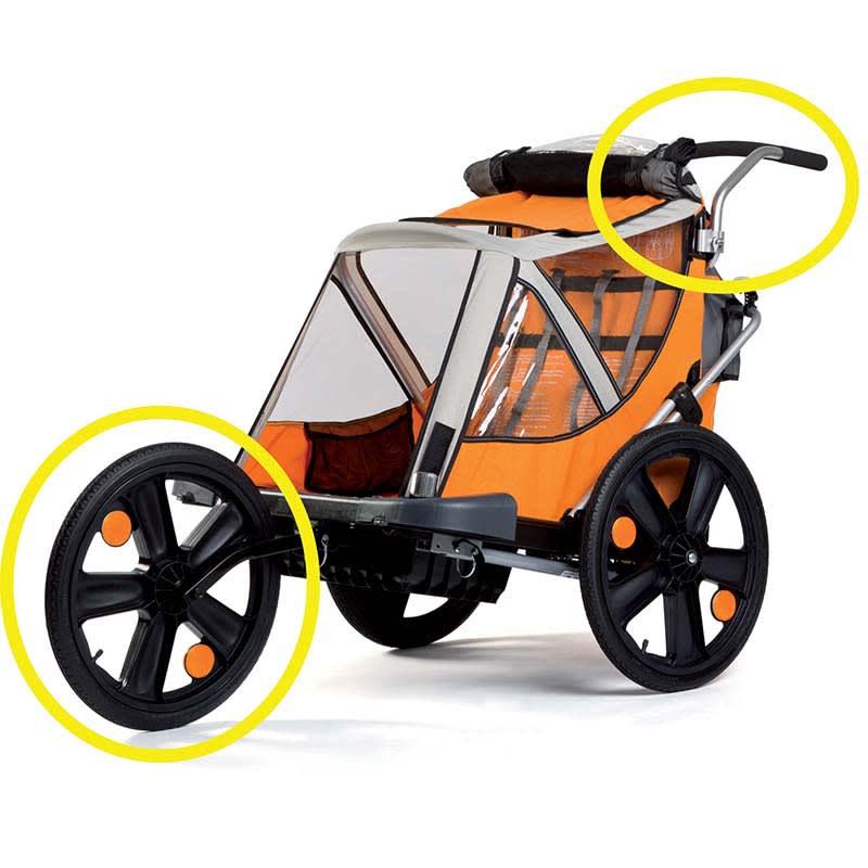B-TRAVEL Jogging Conversion Kit for 20" Wheel + Handlebar