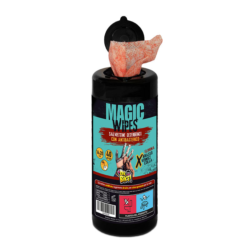 DR.BIKE HYGIÈNE - Lingettes Nettoyantes MAGIC WIPES - 40 Feuilles