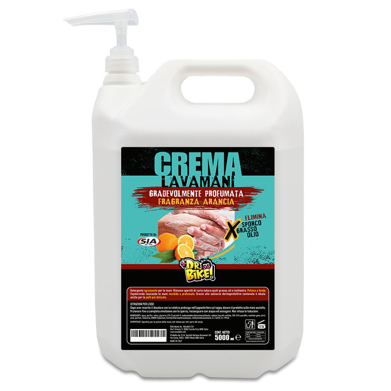 DR.BIKE HYGIÈNE - Crème Lavante Mains - Parfum Orange - 5lt