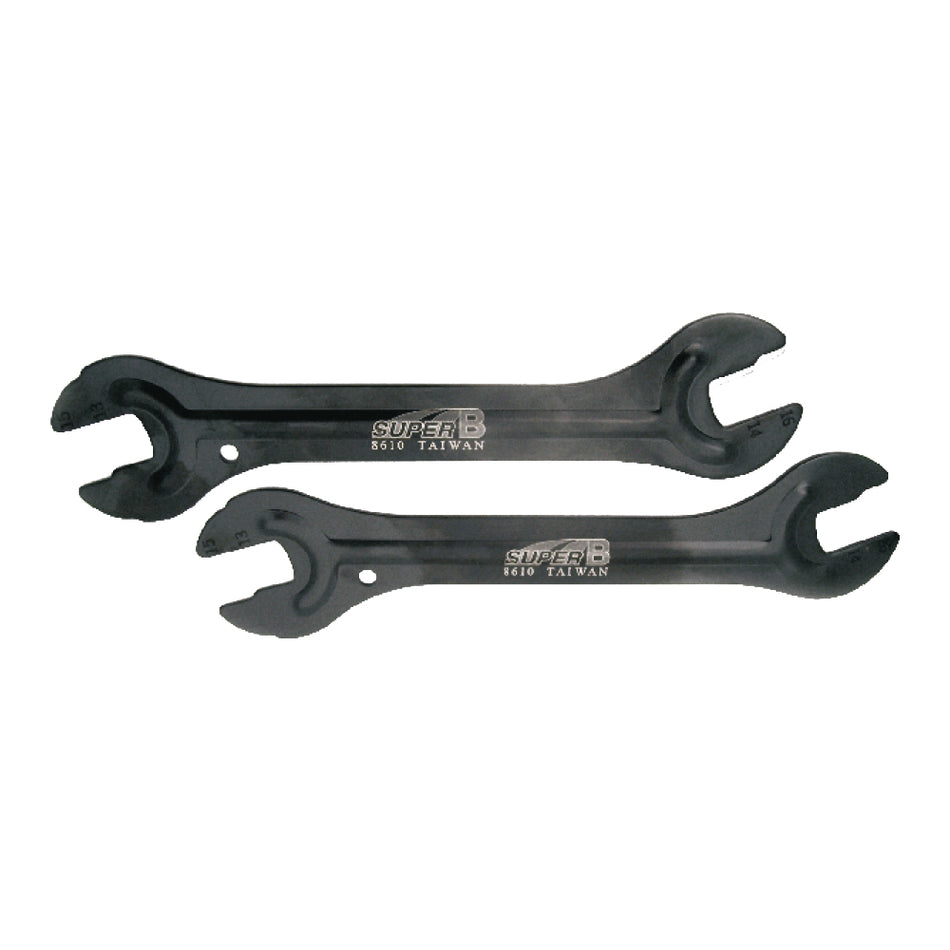 Doppelmaulschlüssel-KIT für Naben 13/14/15/16mm Schwarz - 2 Stück
