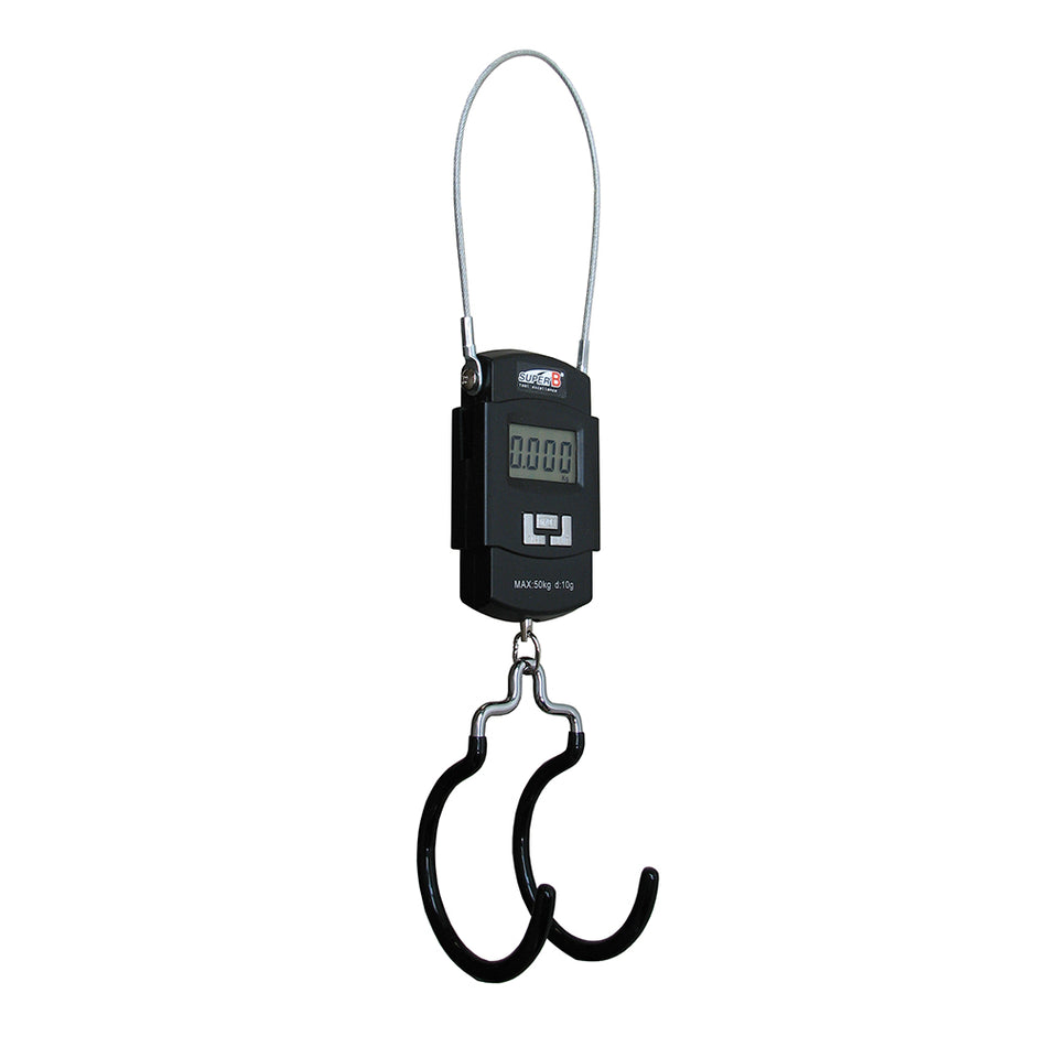 Professional Digital Bike Scale with Hooks 20g to 50kg Black