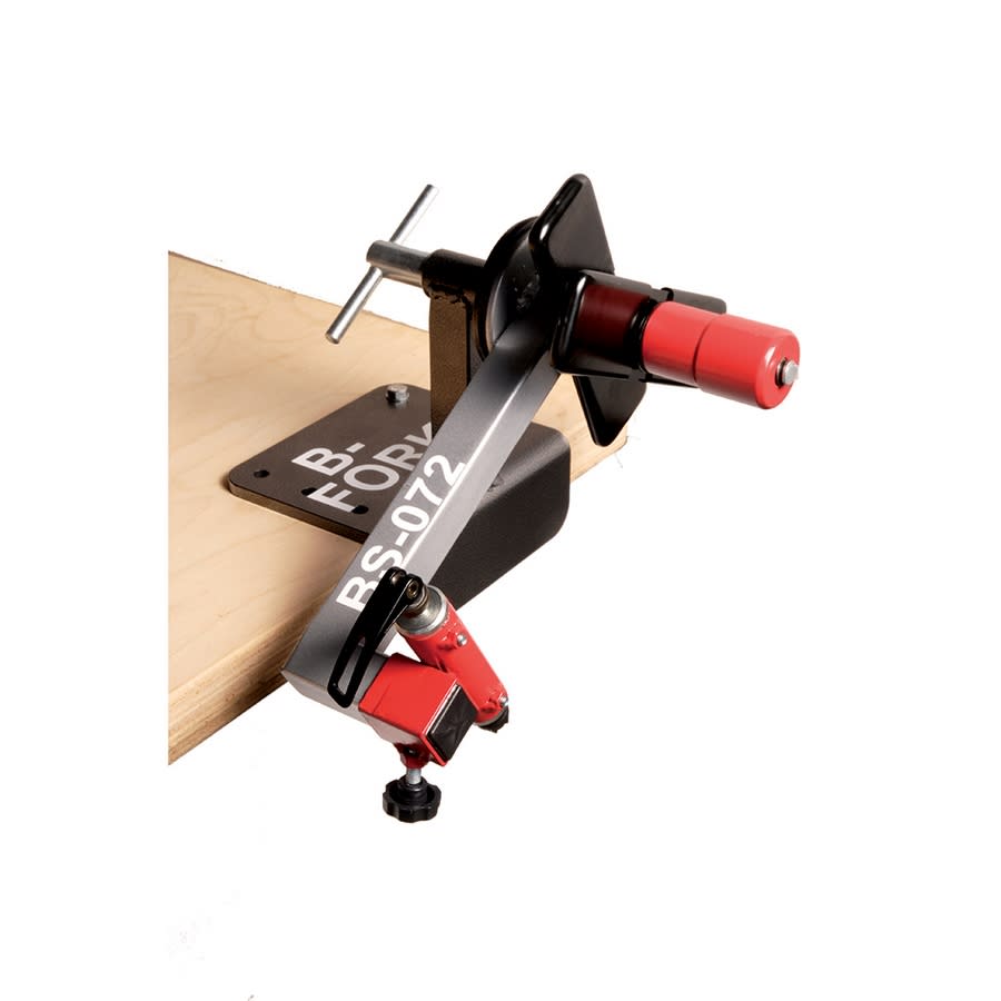 Étau d'Entretien Fourches + Adaptateurs Axe Traversant 15/20mm Noir
