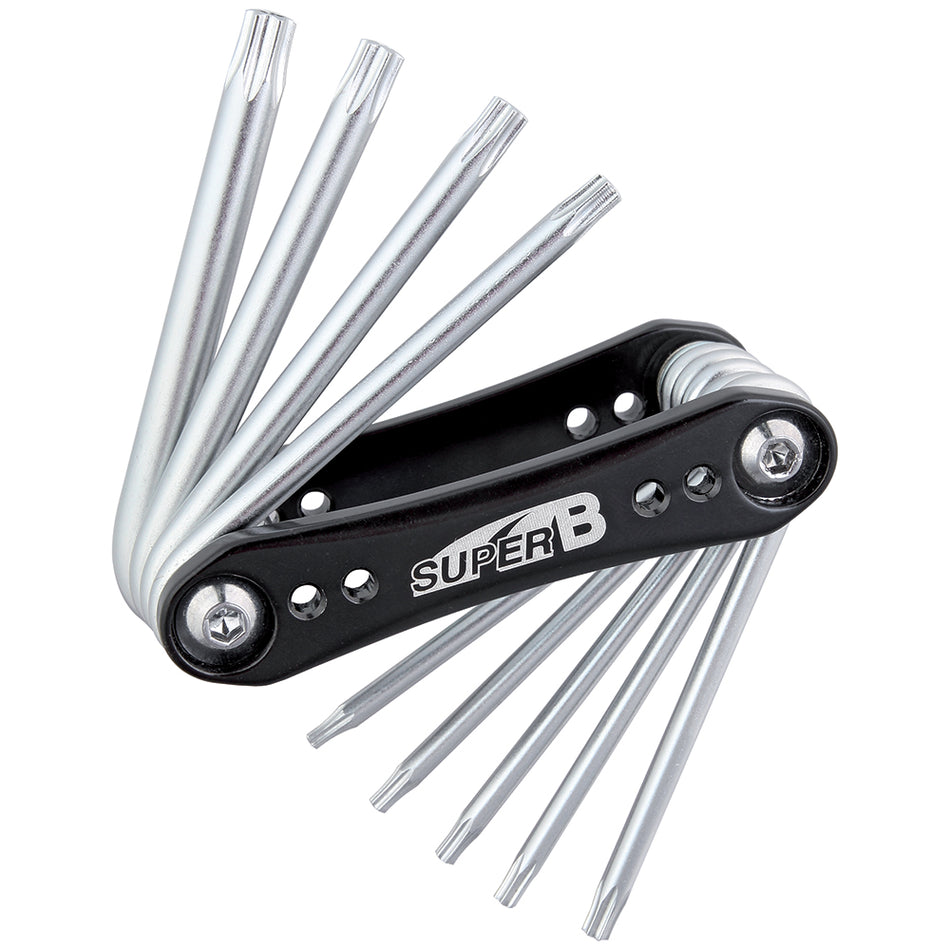 Multitool 9 Torx Schlüssel Klappbar Größe: von 7 bis 30mm Schwarz