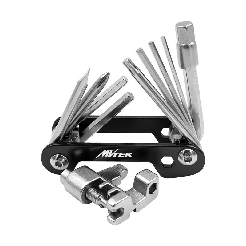 Multitool 11w1 z Aluminium Śrubokręty + Klucze Imbusowe + T25 + Rozkuwacz Łańcucha