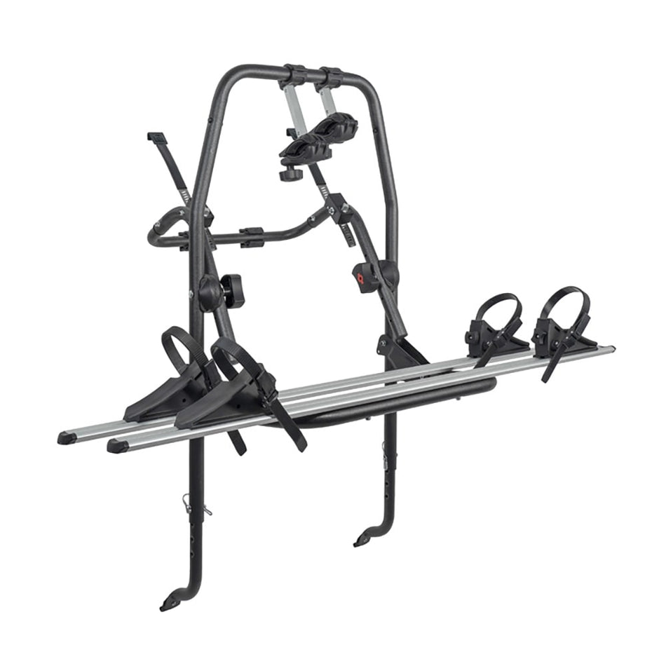 Tylny uchwyt rowerowy POLARIS na 2 rowery z aluminium, srebrny