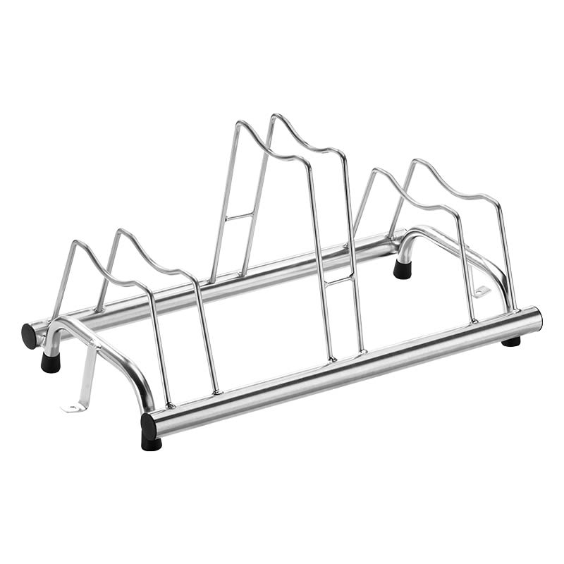 Premium Fahrradständer 3 Plätze 77x42x41cm aus silbernem Stahl mit Halterung