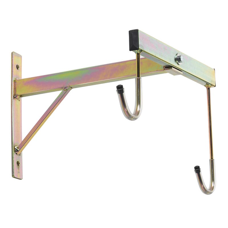 Wand-Fahrradständer 35x37cm mit 2 Haken aus bronzenem Metall