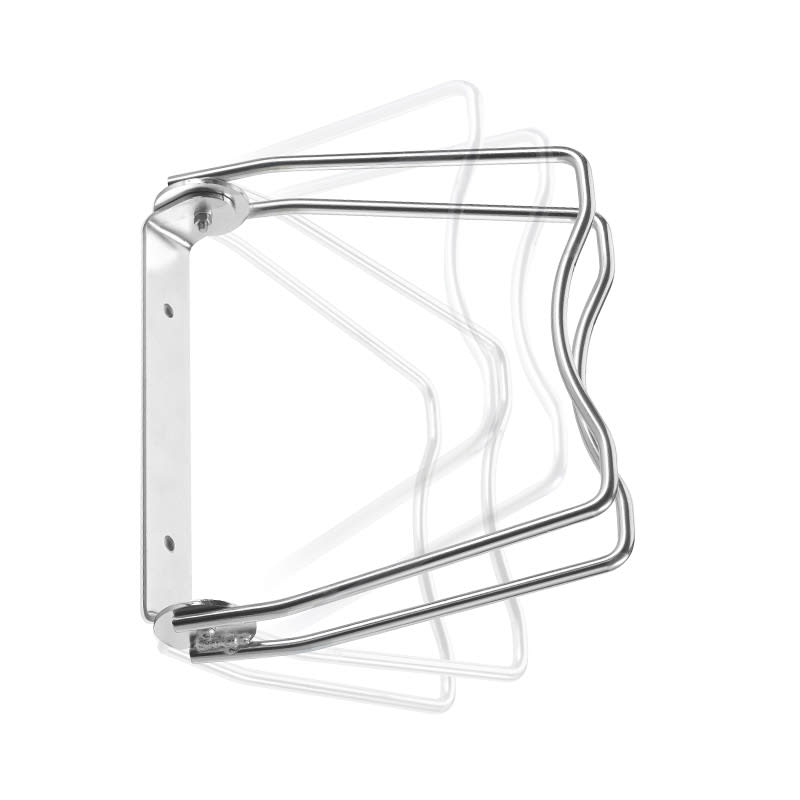 Klappbarer Wand-Fahrradhalter aus Stahl mit 1 Haken und Schrauben