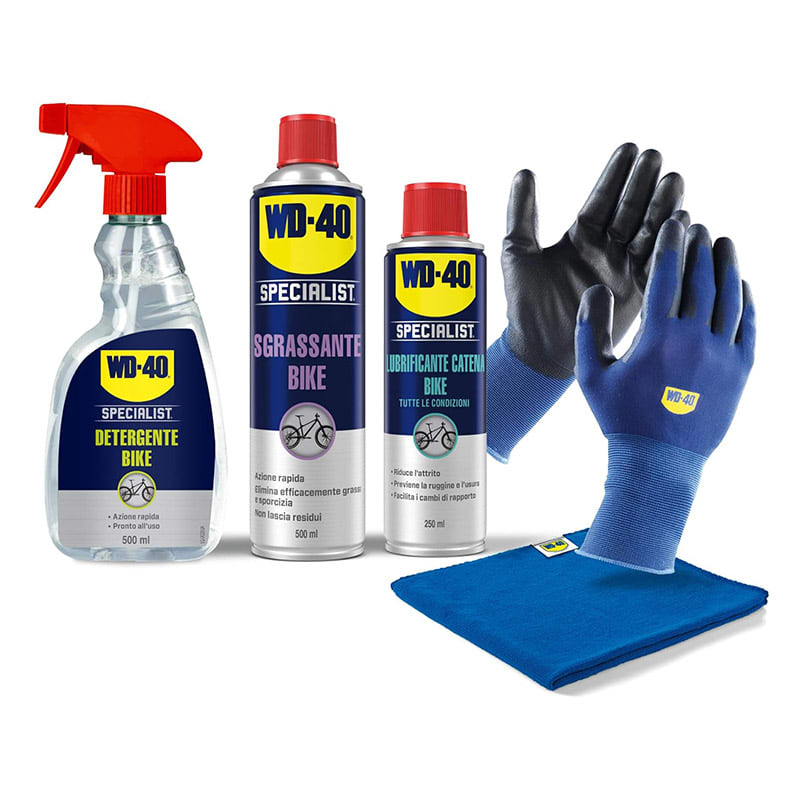 KIT BIKE WD40 (3pcs : Nettoyant\Dégraissant\Lubrifiant + Cadeau)