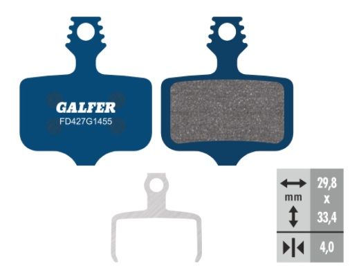 Galfer FD427G1455 Organische Bremsbeläge für Avid Elixir 1, 3, 5, 7, Sram XX, X0