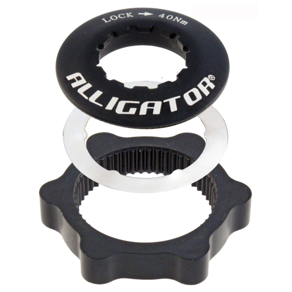 Alligator - ADAPTER CENTERLOCK DO TARCZ HAMULCOWYCH 6 OTWORÓW - CZARNY, DO SZYBKIEGO ZWALNIANIA