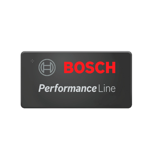 Bosch - Cubierta con logo Performance, rectangular negro. Para unidad de motor con cubiertas específicas del fabricante