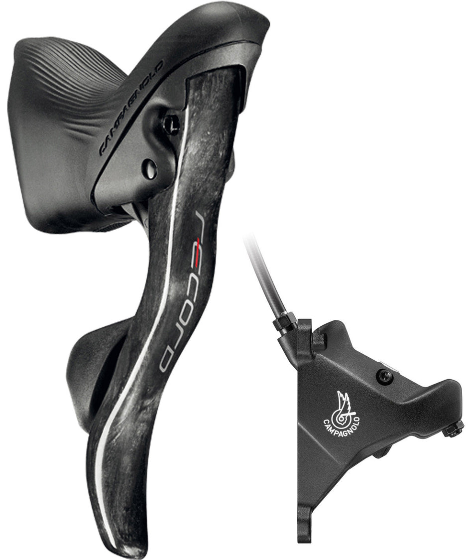 Campagnolo Ergopower DB Sx Record 12v. Schalthebel + vordere Bremse 160 mit Schrauben und Öl