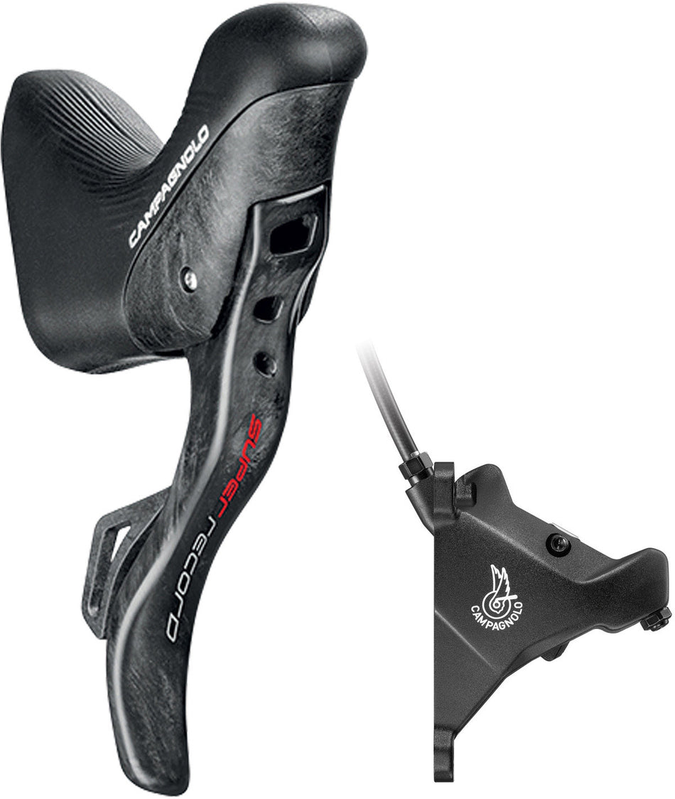 Campagnolo Ergopower DB Sx Super Record 12v. Schalthebel + vordere Bremse 160 mit Schrauben und Öl