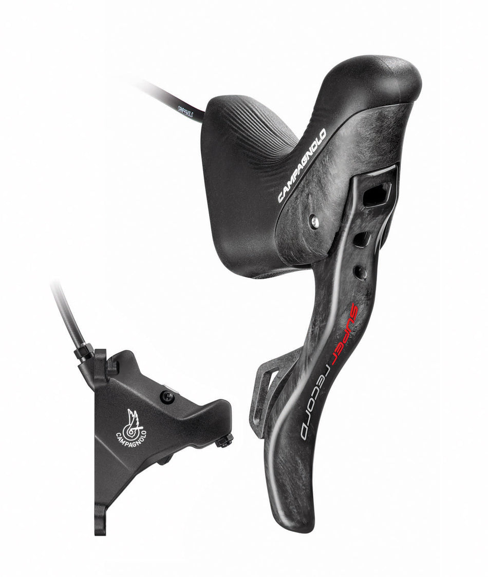 Campagnolo Ergopower DB Sx Super Record EPS 12v. Schalthebel + vordere Bremse 160 mit Schrauben und Öl
