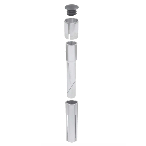 Easy - Set adattatori attacco A-Head 25,4/28,6 mm per serie sterzo filettate 22,2/25,4 mm - argento